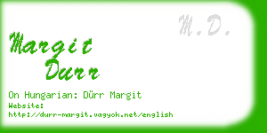 margit durr business card